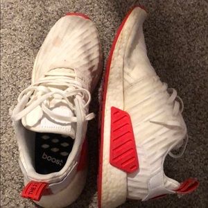 Adidas White / Red NMD. Size 9.5. Very comfy